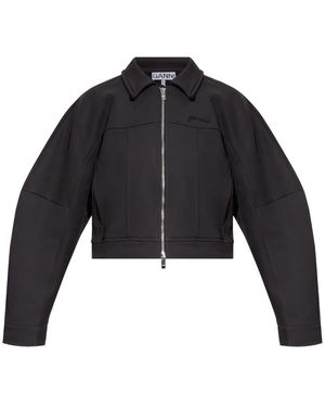 Ganni Cotton Jacket - Blue