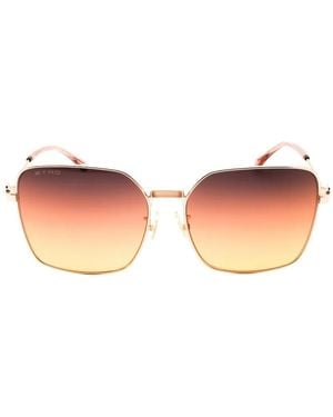 Etro Geometric-Frame Sunglasses - Pink