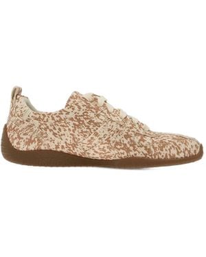 Clarks Sneakers Meridor Con Stampa Animalier - Marrone