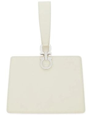 Ferragamo Mini Clutch - White