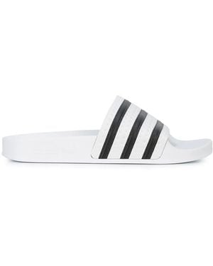adidas Adilette "White" Pantoletten - Weiß
