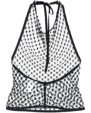 Lemaire Fishnet ホルターネック トップ - ブラック