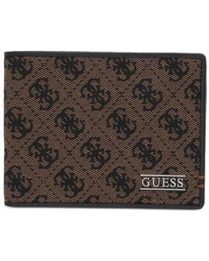 Guess Boston Monogram Wallet - Brown