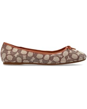 COACH Abigail Ballet Flats - Brown