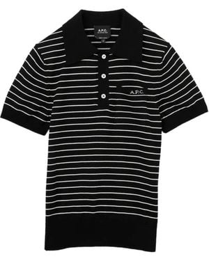 A.P.C. Polo À Rayures - Noir