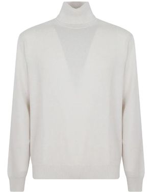 Cruciani Gestrickter Rollkragenpullover - Weiß