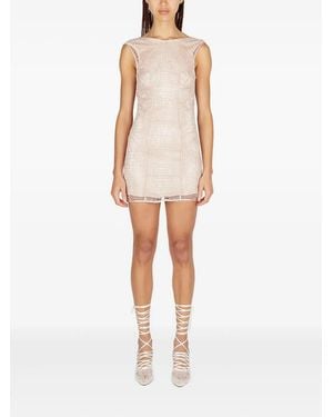 Isa Boulder Bodyweb Mini Dress - White