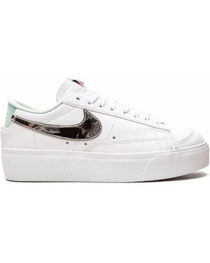 Nike Blazer Low Platform Trainers - White