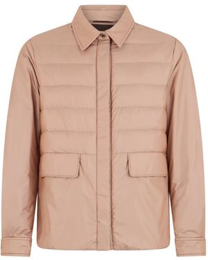 Moorer Quilted Puffer Jacket - Pink