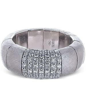 ’ROBERTO DEMEGLIO Stretchring Mit Diamant - Grau