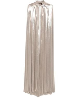 Cristallini Noa High-Neck Cape - White