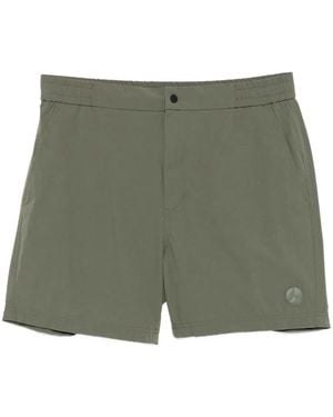 People Of Shibuya Logo-Patch Swim Shorts - Green