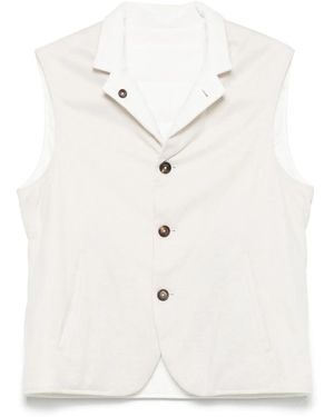 Eleventy Reversible Gilet - White