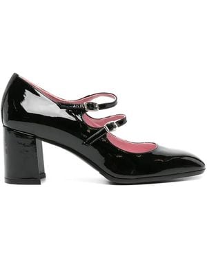 CAREL PARIS Alice Buckle-Strap Court Shoes - Black