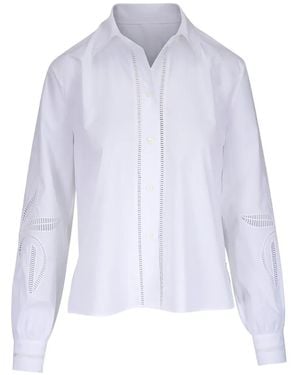 Bogner Summer Cut-Out Shirt - White