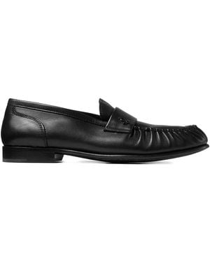 Jimmy Choo Ellis Logo-Plaque Loafers - Black