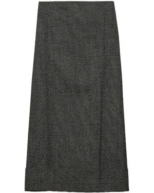 PRADA プラダ ロング・マキシ丈スカート グレー 4103725E0056 レディース Prada マキシスカート | Lyst