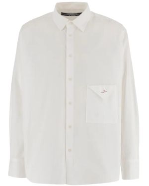 Jacquemus Flap-Pocket Long-Sleeved Shirt - White
