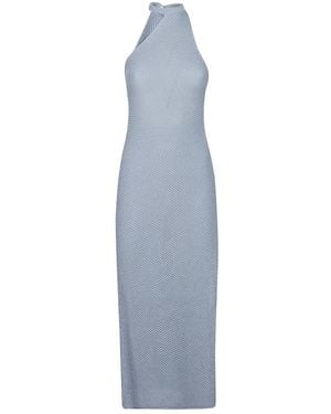 Canessa Abito Midi Con Scollo All'Americana - Blu