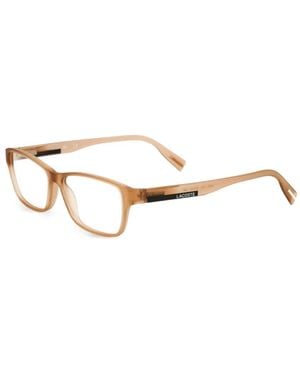 Lacoste Brille Mit Eckigem Gestell - Natur