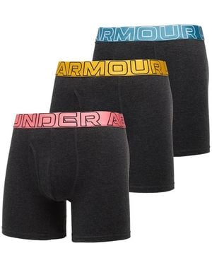 Under Armour Solid Performance Cotton Briefs (Set Of Three) - Black