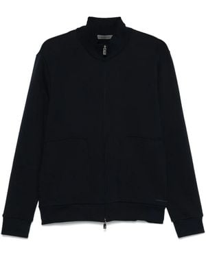 Corneliani Zip-Up Sweatshirt - Black