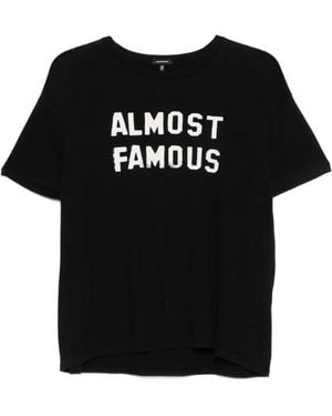 R13 Almost Famous Distressed-Effect T-Shirt - Black
