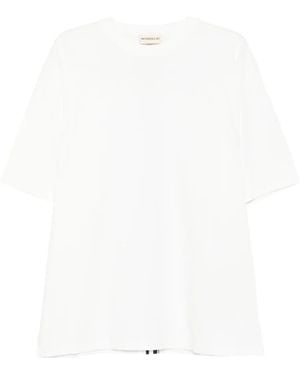 Mordecai T-Shirt mit Streifendetail - Weiß
