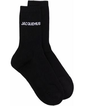 Jacquemus リブ靴下 - ブラック