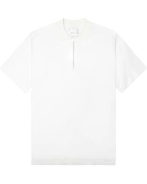 Sacai Polo En Coton - White