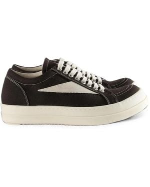 Rick Owens Vintage Contrast-Stitch Sneakers - White