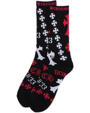 Chrome Hearts Stencil Socks - Black