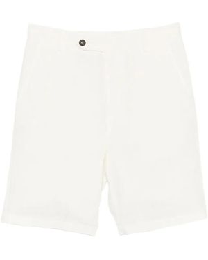 MC2 Saint Barth Sebastian Button-Fastening Shorts - White