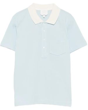 A.P.C. Half-Button Polo Top - Blue