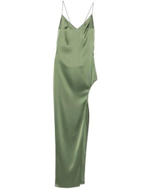 Vestiaire d'un Oiseau Libre Tri-Cut Side-Slit Dress - Green