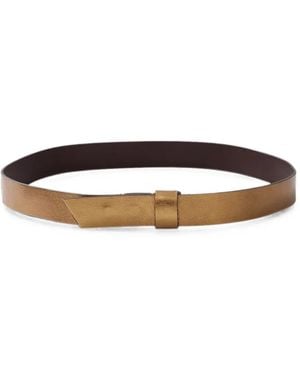Lanvin Ceinture Métallisée - Marron
