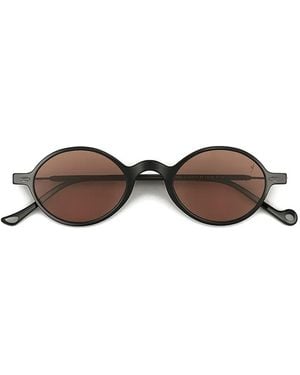 Eyepetizer Dosan Round-Frame Sunglasses - Brown