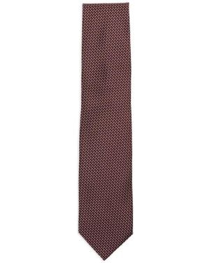 Tom Ford Corbata Con Motivo Geométrico - Morado