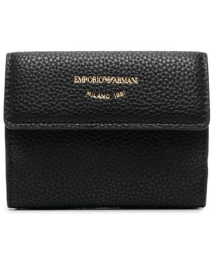 Emporio Armani Trifold Wallet - Black