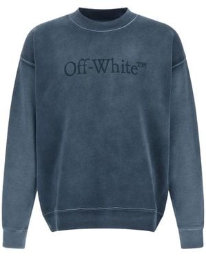 Off-White c/o Virgil Abloh Laundry Skate Crewneck - Blue