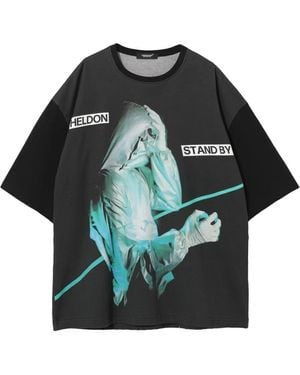 Undercover Graphic-Print Cotton T-Shirt - Black