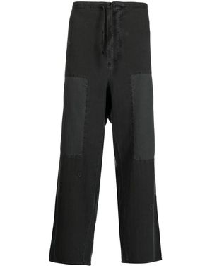 Palm Angels Drawstring-Waist Trousers - Black
