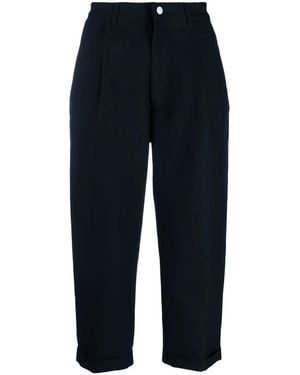 Giorgio Armani Cropped Tailored Trousers - Blue