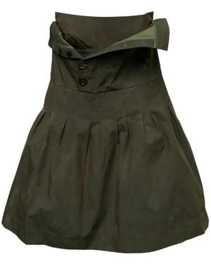 ShuShu/Tong Robe-Bustier Courte À Design Superposé - Green