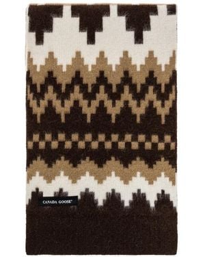 Canada Goose Bufanda De Punto Fair Isle - Negro