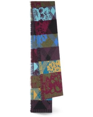 Dries Van Noten Long Wool Scarf - White