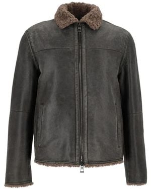 GMS-75 Shearling-Collar Jacket - Grey