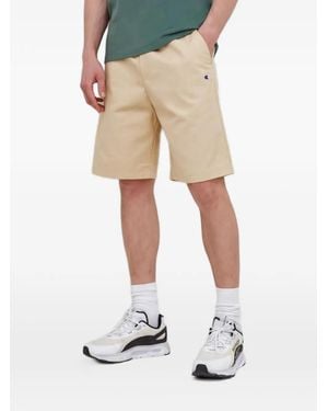Champion Drawstring Logo Shorts - Natural