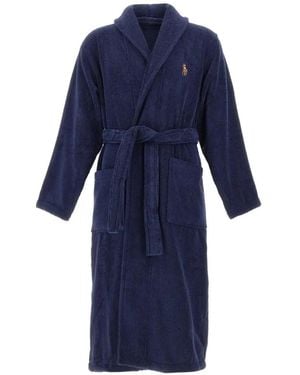 Polo Ralph Lauren Accappatoio Con Ricamo - Blu