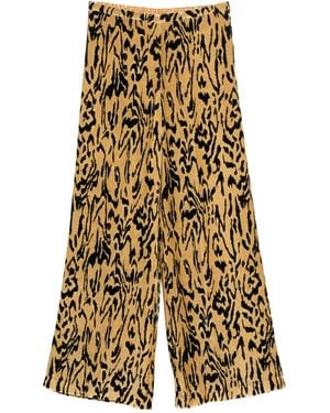 forte_forte Printed Trousers - Yellow